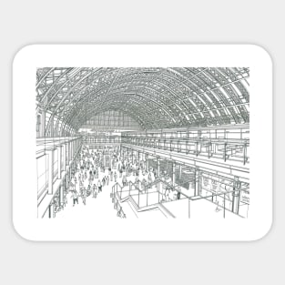 St Pancras London Sticker